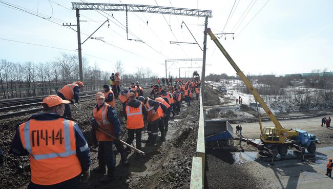 Ликвидация последствий ДТП на Каширском шоссе в Подмосковье