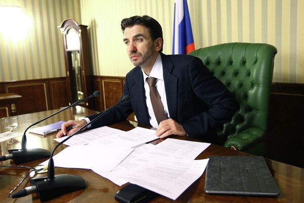 Министр РФ по связям с открытым правительством Михаил Абызов