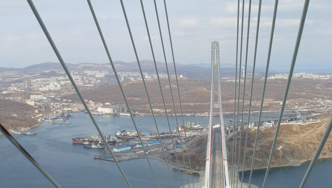 Мост на остров Русский во Владивостоке. Архивное фото