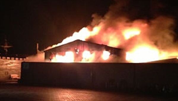 Пожар  в частном зоопарке Five Sisters Zoo близ шотландского города Эдинбурга