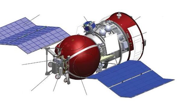 Биоспутник Бион-М1 со студенческим малым спутником Аист, закрепленным на его корпусе
