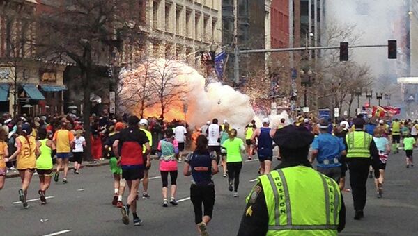 Взрыв прогремел на линии финиша Бостонского марафона
