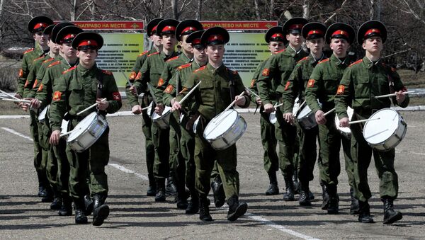 Подготовка курсантов Уссурийского Суворовского военного училища