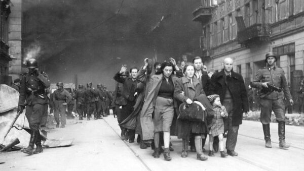 Мирные жители Варшавского гетто . Архивное фото