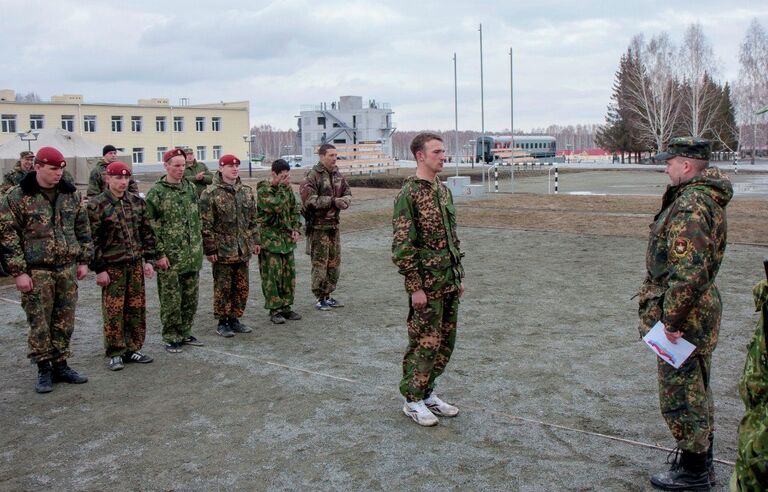 Военнослужащие отряда специального назначения Ермак в Новосибирске