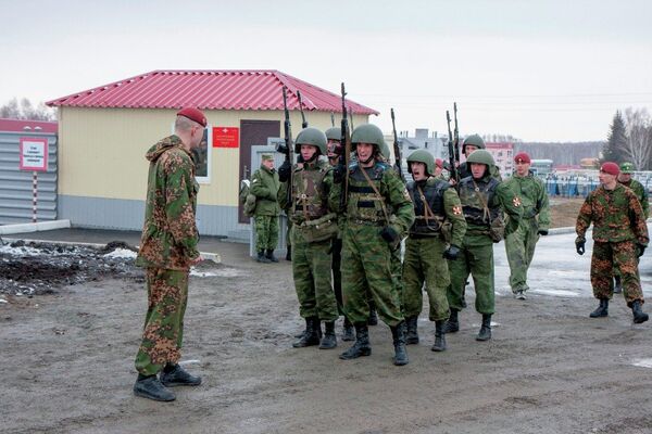 Военнослужащие отряда специального назначения Ермак в Новосибирске