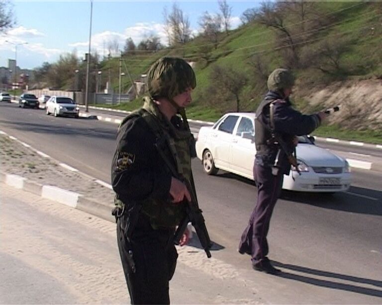 Полицейские патрулируют улицы в Белгороде