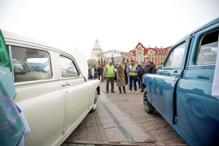 Проводы участников автопробега Победа: одна на всех в Ханты-Мансийске