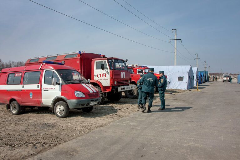 Тренировка Новосибирского МС по тушению пожаров