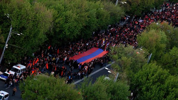 Факельное шествие в память жертв геноцида в Армении. Архивное фото