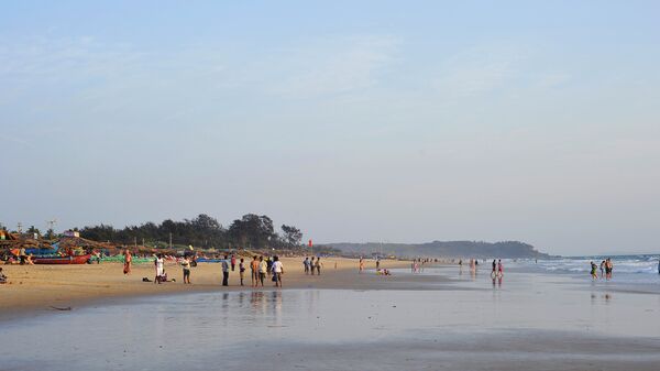 Пляж Калангут на севере штата ГОА, Индия. Архивное фото