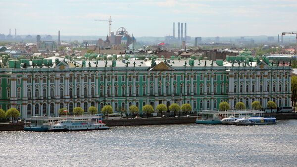 Вид на Зимний дворец. Архивное фото