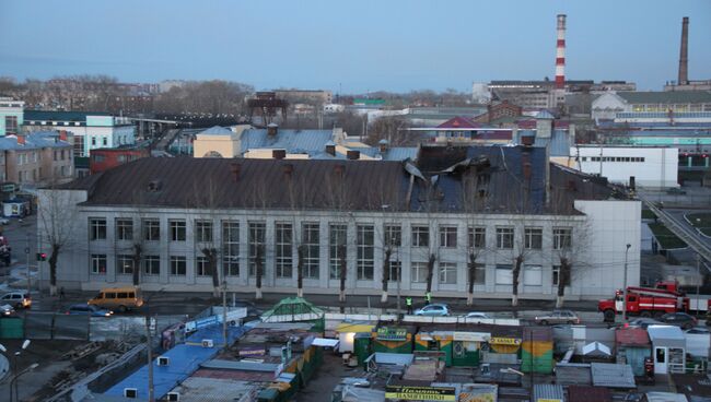 Пожар в доме культуры в Омске