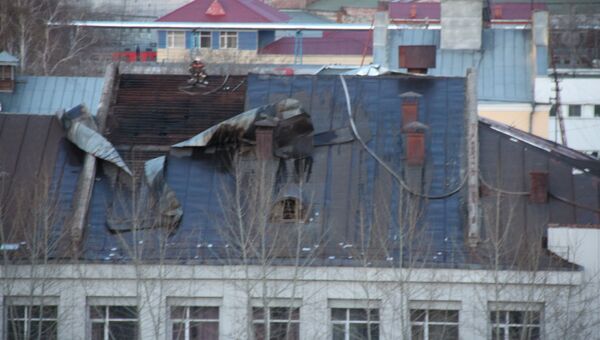 Пожар в доме культуры в Омске