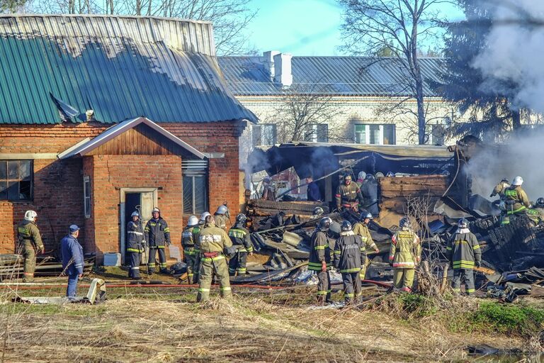 Последствия пожара в психиатрической больнице