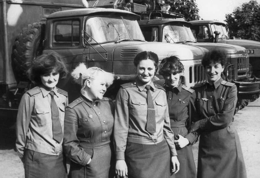 Девушки-связистки, работавшие при ликвидации аварии на Чернобыльской АЭС