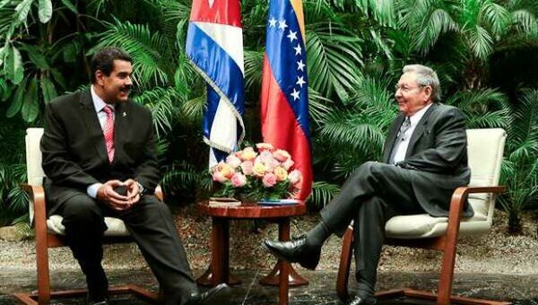 Встреча Рауля Кастро и Николаса Мадуро