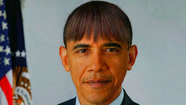 Обама примерил челку жены и рассказал, как хотел бы сменить имидж