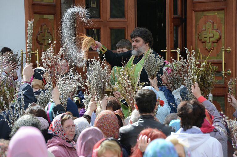 Вербное воскресенье в Новосибирске