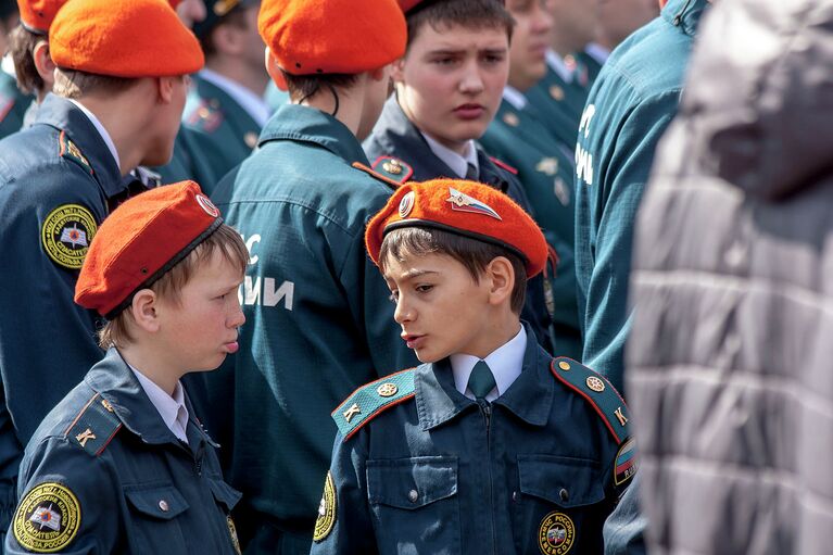 Празднование Дня пожарной охраны в Новосибирске