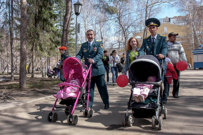 Празднование Дня пожарной охраны в Новосибирске