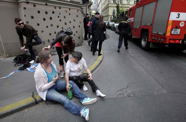 Пострадавшие от взрыва в Праге