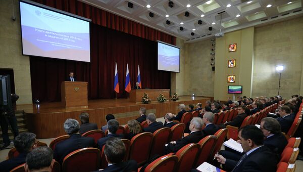 Д. Медведев на заседании расширенной коллегии Минэкономразвития