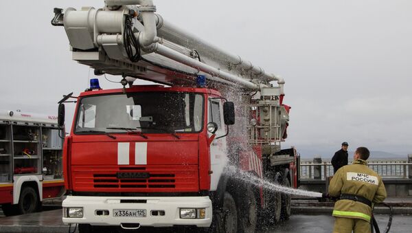 Выставка пожарной спецтехники во Владивостоке