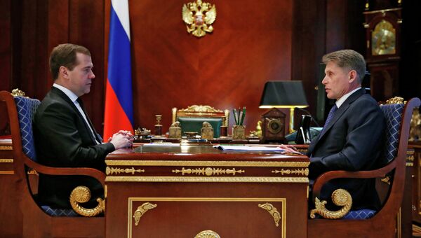 Рабочая встреча Д. Медведева с О. Кожемяко
