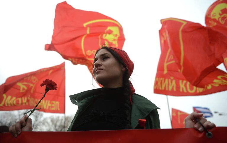 Шествие и митинг КПРФ в Москве