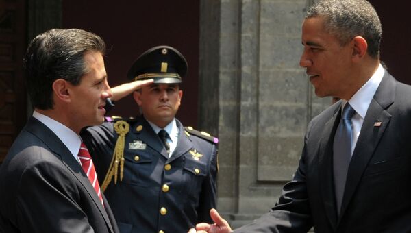 Энрике Пенья Ньето и Барак Обама, архивное фото