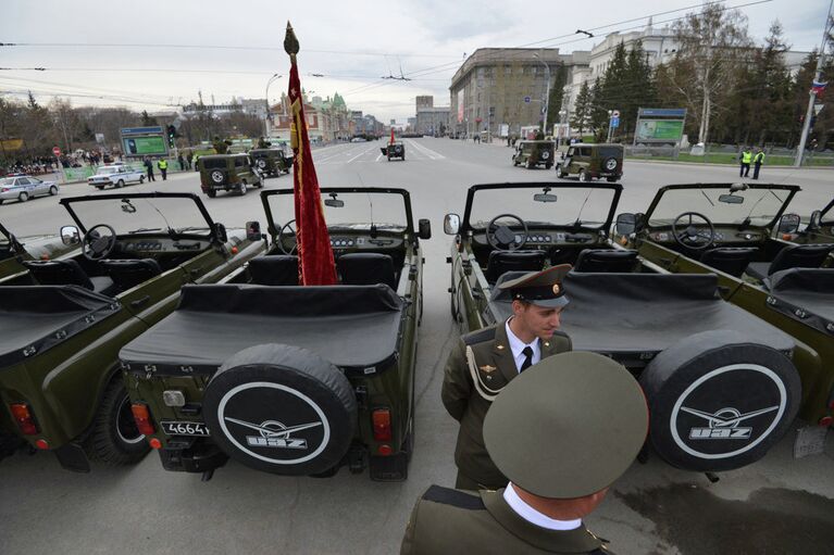 Репетиция военного парада в Новосибирске