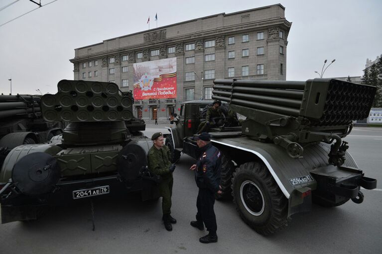 Репетиция военного парада в Новосибирске