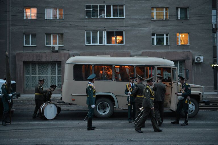 Репетиция военного парада в Новосибирске