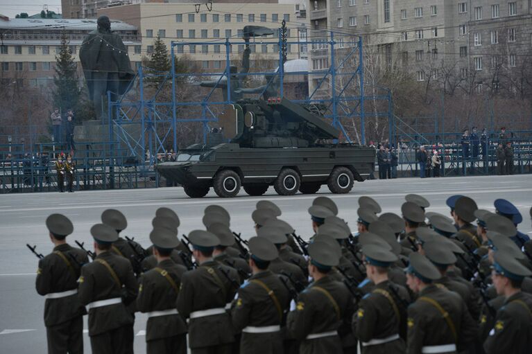 Репетиция военного парада в Новосибирске