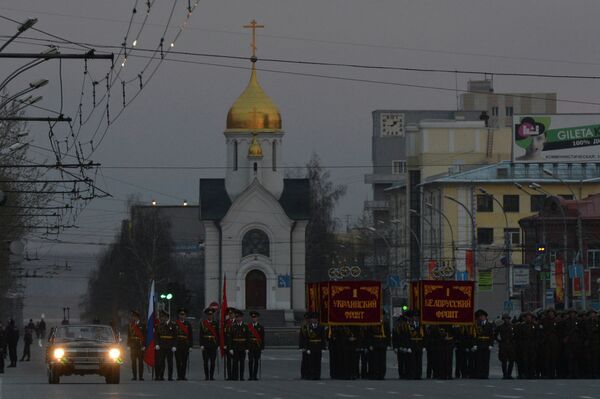 Репетиция военного парада в Новосибирске
