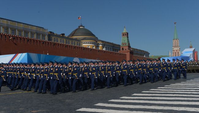 Генеральная репетиция парада Победы на Красной площади