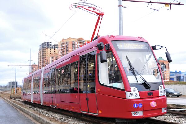 Первый скоростной трамвай запустили в Казани 