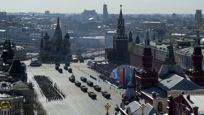 Генеральная репетиция парада Победы на Красной площади