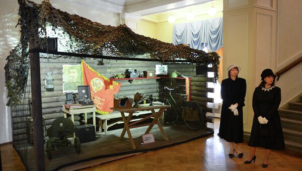 Выставка амуниции СССР и Германии в Новосибирске