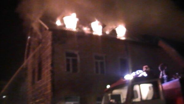 Пожар на территории храма в Жуковском