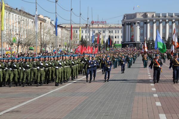 Военный парад в Улан-Удэ