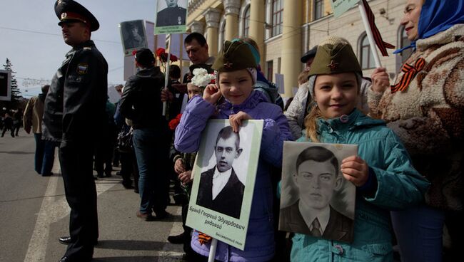 Акция Бессмертный полк-2013 в Томске