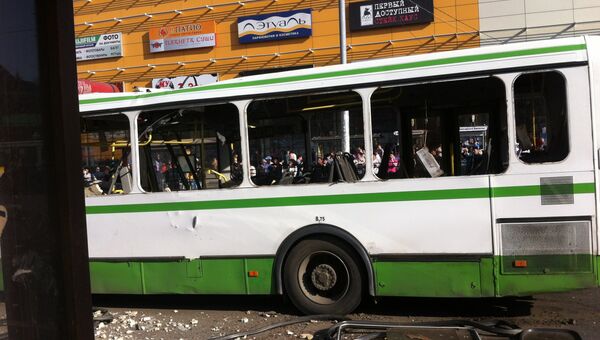 Газовый баллон взорвался в автобусе в Москве