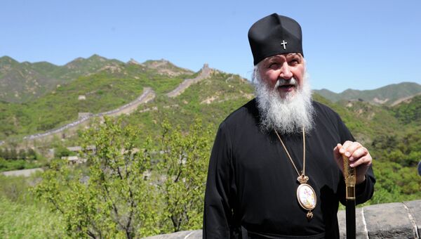 Патриарх Кирилл в Китае