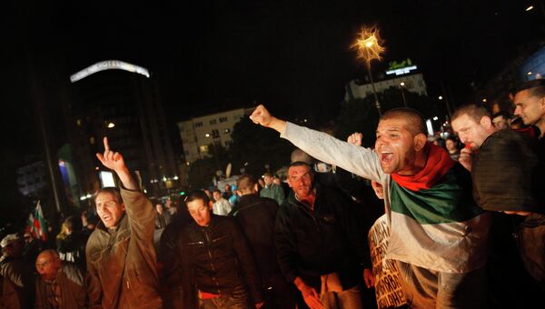 Протесты против результатов выборов в Болгарии