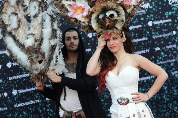 Елица Тодорова и Стоян Янкулов на открытии международного конкурса песни Евровидение-2013