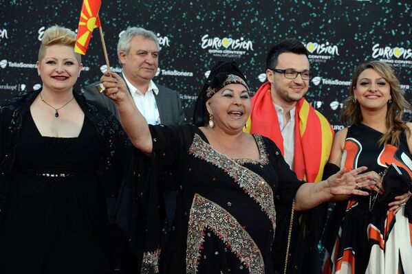 Эсме Реджепова и Влатко Лозаноски на открытии международного конкурса песни Евровидение-2013