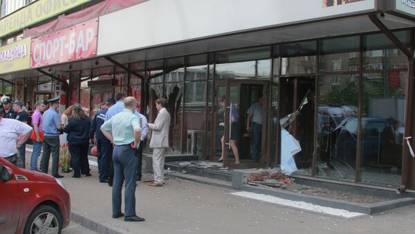 На месте инцидента у спорт-бара на Щербаковской улице в Москве