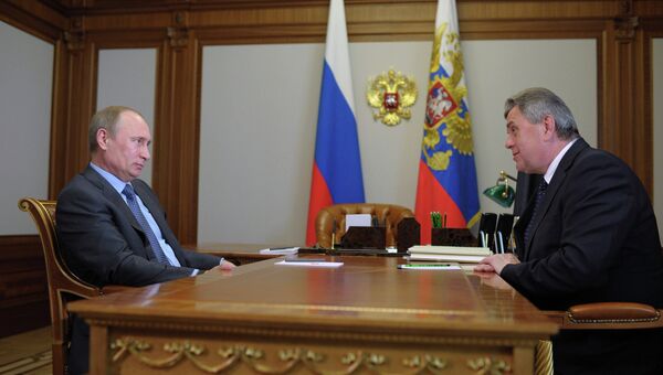 Рабочая встреча В.Путина с С.Ястребовым